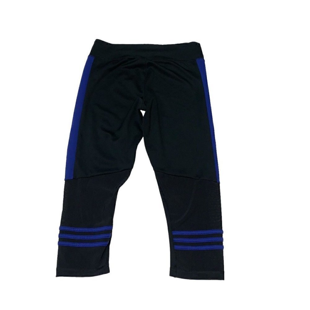 Adidas Climalite Women's M Medium Capri Leggings Workout Gym Mesh Compression - Picture 5 of 8